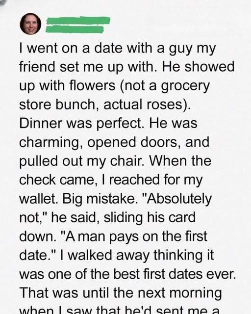 My Date Paid for Dinner, But What Happened Next Left Me Shocked!