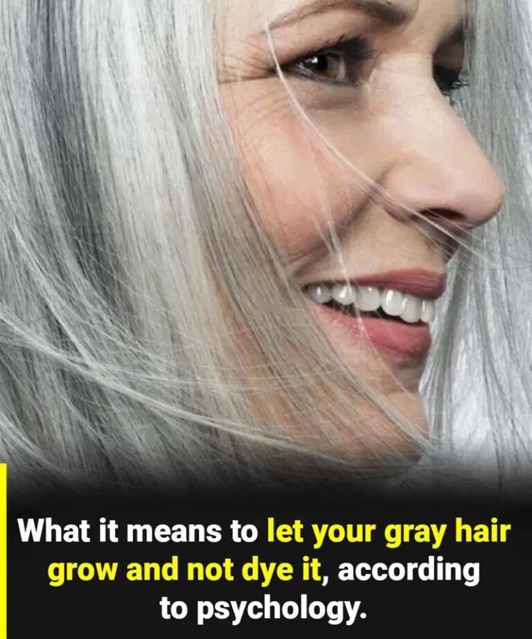 The true psychological meaning of letting your gray hair go natural!