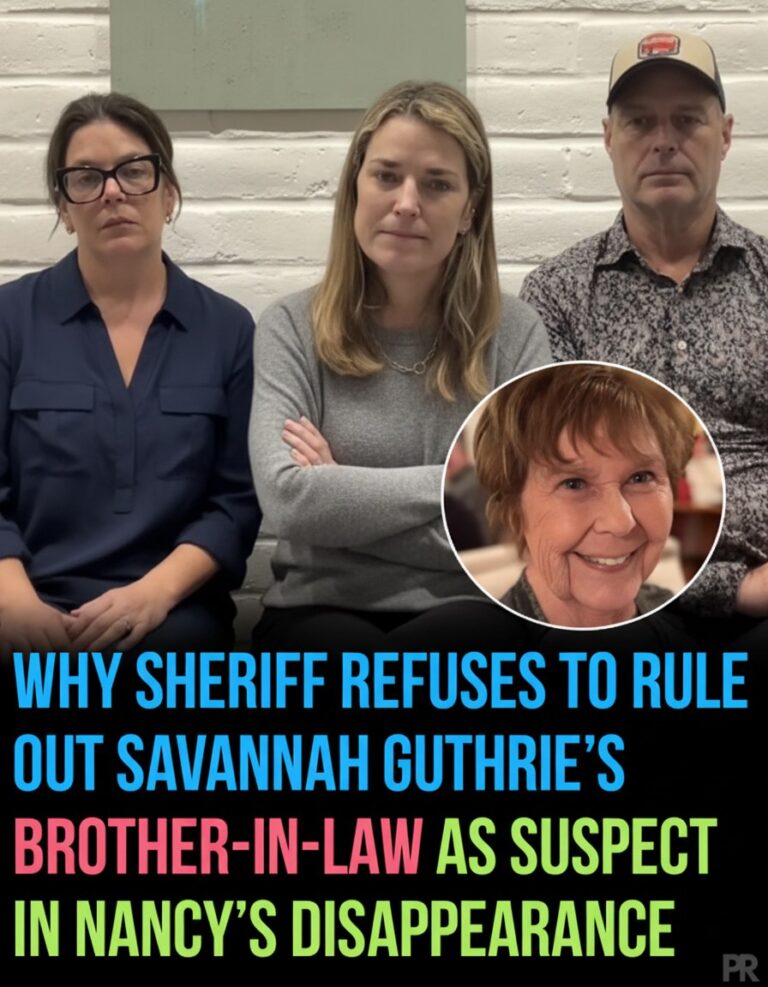 Why the Sheriff Says No One Has Been Cleared in Nancy Guthrie’s Disappearance, Explaining Law Enforcement Protocol, Addressing Online Speculation, and Clarifying Why Even Relatives Cannot Be Ruled Out Early Without Evidence in a Complex Missing-Person Investigation