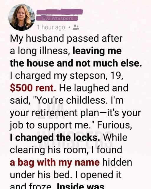 After My Husband Passed, I Charged My Stepson Rent, What He Had Been Doing in Silence Broke Me!