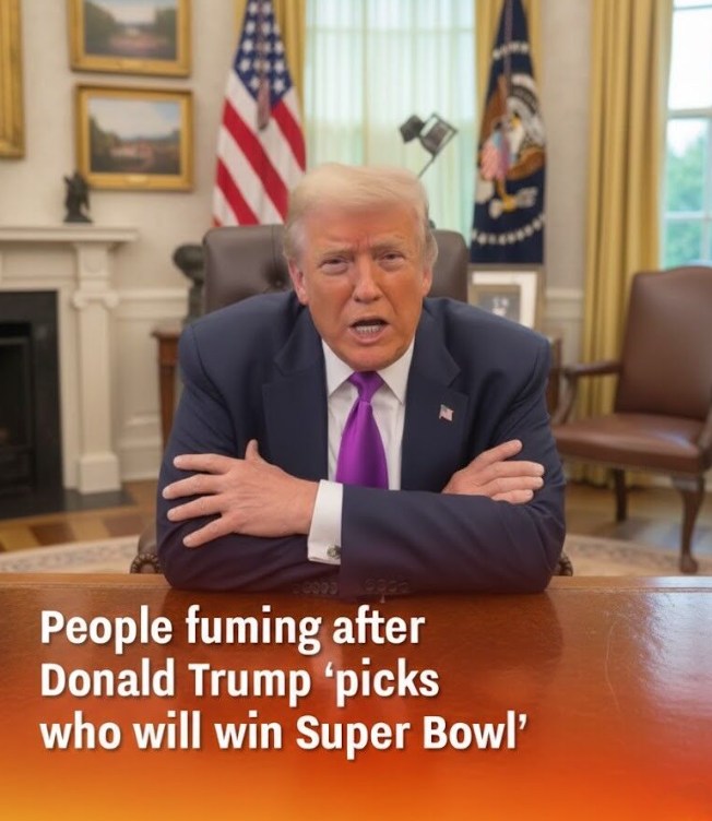 Trump Sparks Super Bowl Fury After Teasing His Winner Pick, Dodging Patriots vs Seahawks Prediction, Slamming Halftime Stars, Skipping California Trip, and Leaving Fans Frustrated With a Cliffhanger Video That Cut Off Before Revealing His Choice for the 2026 NFL Championship Showdown