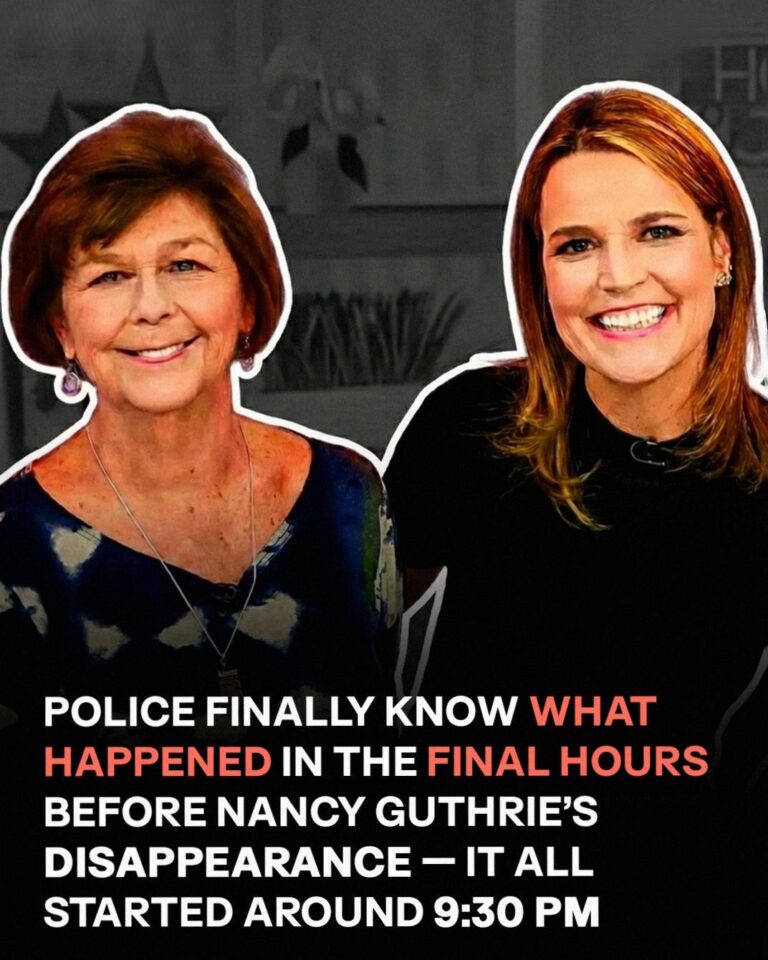Details of Nancy Guthrie’s Final Hours Before Disappearance Revealed
