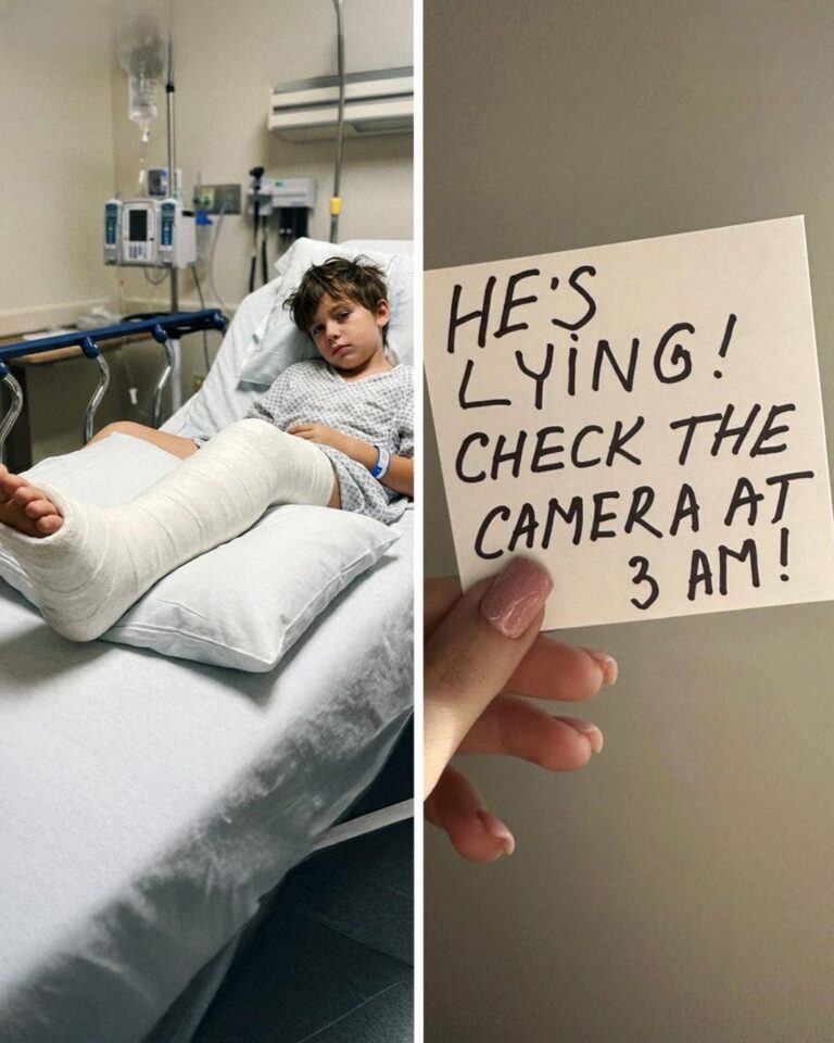 I Went to the Hospital to Care for My Son After He Broke His Leg – Then the Nurse Slipped Me a Note, ‘He’s Lying. Check the Camera at 3 a.m.’