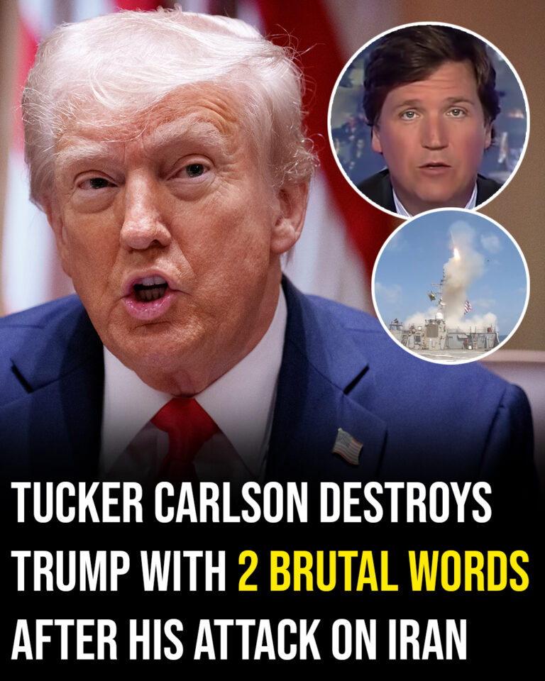 Tucker Carlson slams Trump with 2 brutal words after his attack on Iran