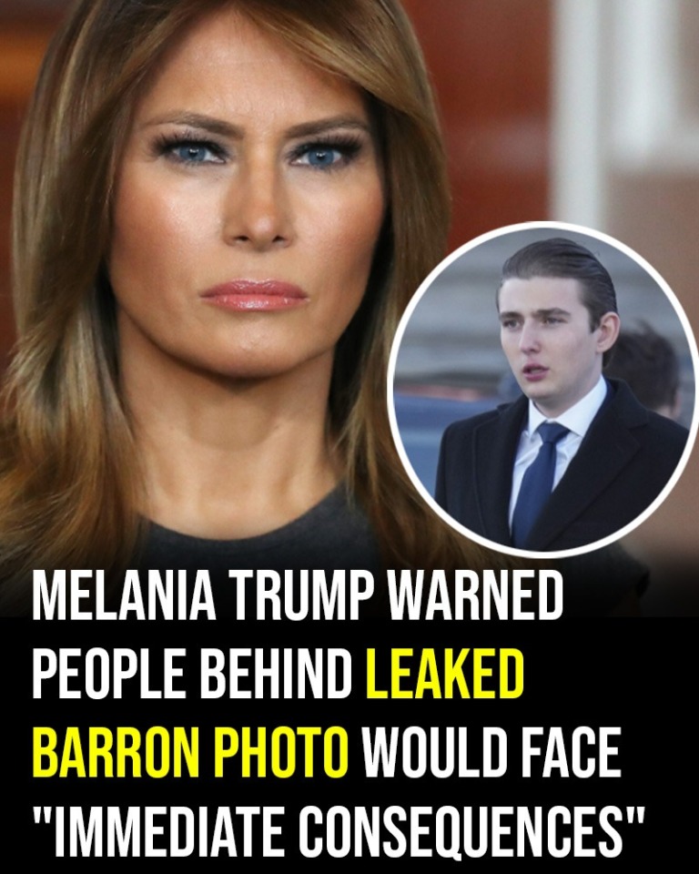 Melania Trump warned people behind leaked Barron photo would face “immediate consequences”