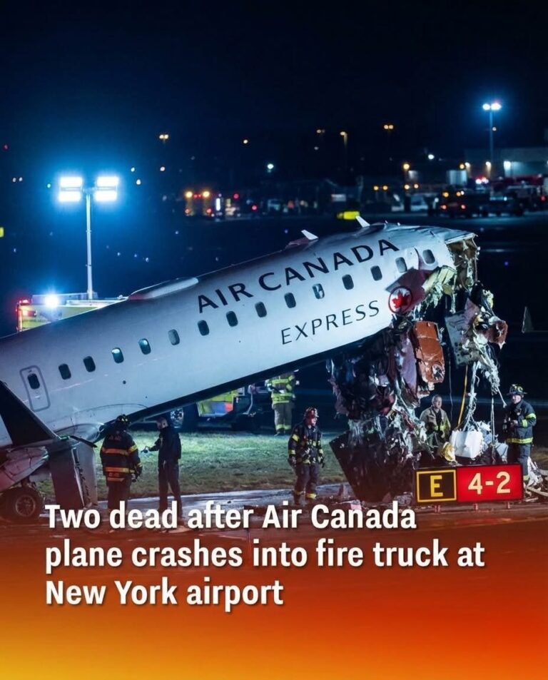 Deadly Collision at LaGuardia, Air Canada Plane Hits Fire Truck After Landing!